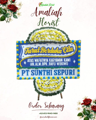 Papan Bunga Duka di Tanjungkarang