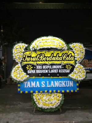 Papan Bunga Duka di Tanjungkarang